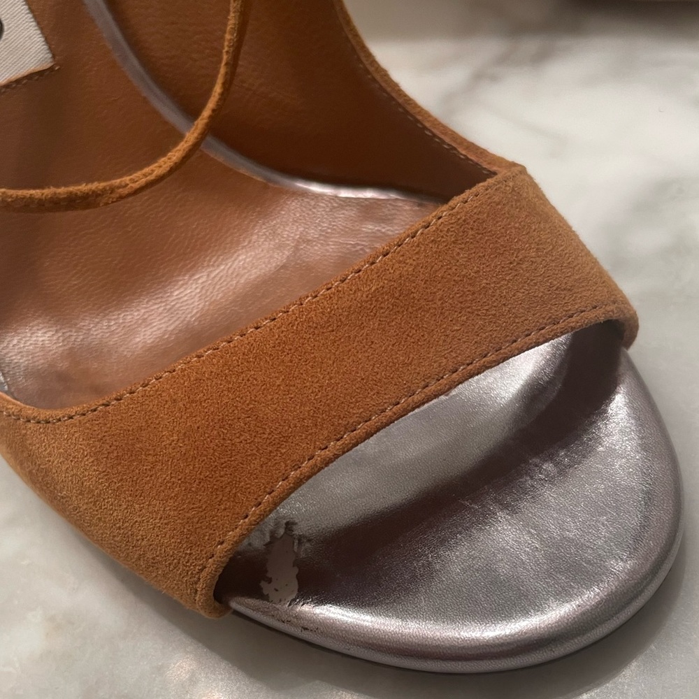 Jimmy Choo Vernie Lace Up Sandal in Tan size 36.5 - Picture 8 of 12